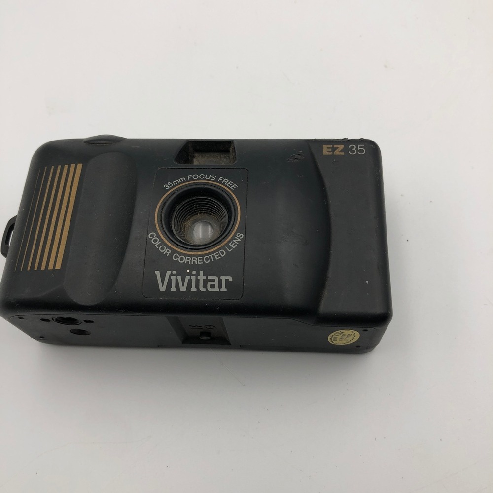 Vintage VIVITAR EZ35 35mm Focus Free Film Point And Shoot Film Camera UNTESTED